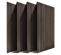 Relaxdays Paneles acústicos set 120 x 60 cm marrón oscuro