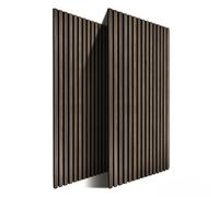 Relaxdays Paneles acústicos set 120 x 60 cm marrón oscuro