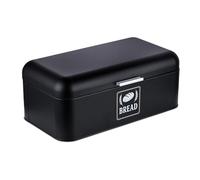 Relaxdays Panera retro con tapa y asa negro,plata