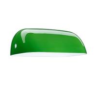 Relaxdays Pantalla Lámpara Banquero, Tulipa Recambio para Luz Escritorio o Sobremesa, 7,5x22,5x13,5 cm, Vidrio, Verde