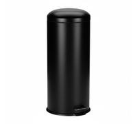 Relaxdays Papelera 30 l negro,plata