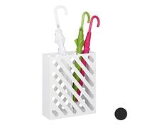 Relaxdays Paragüero rectangular XL blanco