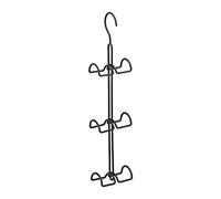 Relaxdays Percha para Bolsos 6 Ganchos, Ganchos Carteras Ahorra Espacio, Colgador Accesorios Metal, Negro