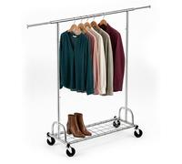 Relaxdays Perchero con Ruedas, Plateado