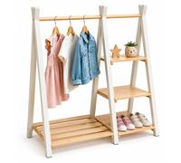 Relaxdays Perchero infantil de pino