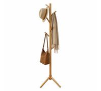Perchero de pie para ropa, abrigos y sombreros - 8 ganchos