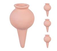 Relaxdays Picos de Riego con Forma de Vasijas, Set de 4, Autorriego para Plantas de Interior y Balcón, 12x6cm, Terracota