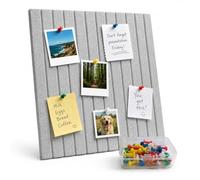 Relaxdays: pizarras de fieltro autoadhesivas 60x40 cm, gris claro