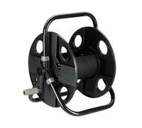 Relaxdays Portamangueras para mangueras 30 m 1/2" negro,gris