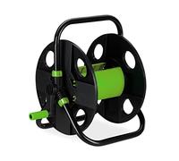 Relaxdays Portamangueras 30 metros 1/2" manguera verde,negro