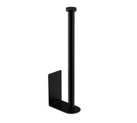 Relaxdays Portarrollos autoadhesivo para baño negro