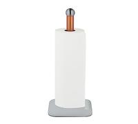 Relaxdays Portarrollos Cocina Vertical, Acero Inoxidable, Soporte Rollos Papel Encimera, 36 x 15 x 15 cm, Blanco/Cobre