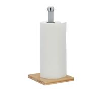 Relaxdays Portarrollos de cocina cuadrado marrón claro,plata,gris