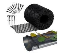 Relaxdays Protector de canalones 6 m negro