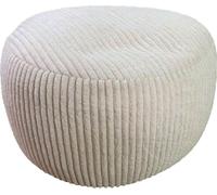 Relaxdays: Puf con funda de cuerda, color beige