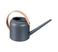 Relaxdays Regadera para plantas de interior 1,7 L antracita,marrón claro