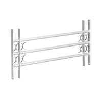 Relaxdays Reja extensible para ventana gris