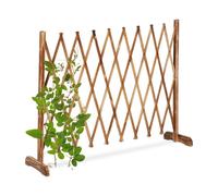 Relaxdays Reja para trepadoras extensible madera marrón claro