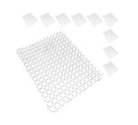 Relaxdays Rejilla de Espinas para protección de Plantas, Set de 10, plástico, 30x40 cm, Blanco