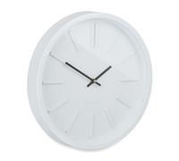 Relaxdays Reloj de pared analógico circular blanco,negro