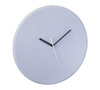 Relaxdays Reloj de Pared Moderno, a Pilas, sin Números, Analógico, con Segundero, Cocina, Salón, Ø 30,5 cm, Gris, 30 x 4 cm