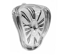 Relaxdays Reloj de sobremesa Plateado, para Bordes de Mesa y estantería