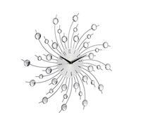 Relaxdays Reloj pared XL plata