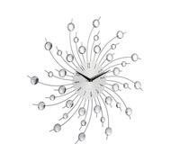 Relaxdays Reloj pared XL plata