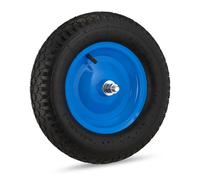 Relaxdays Rueda carretilla 4.80 4.00-8 llanta azul azul,negro