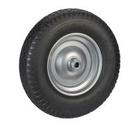 Relaxdays Rueda de carretilla 4.00-8 negro,gris