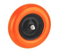 Relaxdays Rueda maciza 16x4.00-8 para carretilla naranja,negro