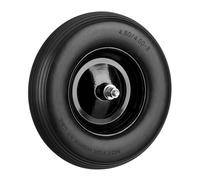 Relaxdays Rueda maciza 16x4.00-8 para carretilla negro