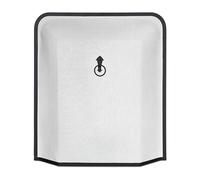 Relaxdays Salvachispas Chimenea, Panel Protección contra Chispas Estufa, Antichispas Leña 61 x 54 cm, Metal, Negro