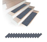 Relaxdays Set 16 alfombrillas rectangulares 65x20 gris