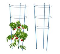 Relaxdays Jaulas tomates 2 unidades 76 cm azul azul