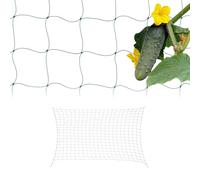 Relaxdays Set 2 Redes Plantas Trepadoras Invernadero, 200x500 cm, Malla Enrejado Pepinos, Tomates, Agujeros 10 cm, Verde