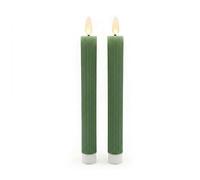 Relaxdays Set 2 velas LED beige