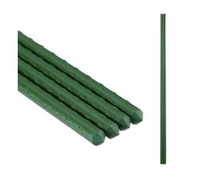 Relaxdays Set de 10 cañas de 120 cm para plantas verde oscuro