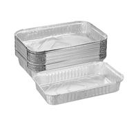 Relaxdays Set de 25 bandejas de aluminio plata