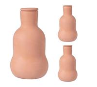 Relaxdays Set de 3 Ollas de cerámica Terracota 500 ml para riego radicular en huertos elevados e invernaderos