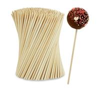 Relaxdays Set de 400 palos para cake pops marrón claro
