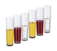 Relaxdays Set de 48 vasos largos para cócteles transparente