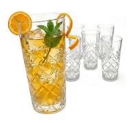 Relaxdays Set de 6 vasos para cubatas transparente