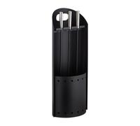 Relaxdays Set de cuatro accesorios para chimenea negro,plata