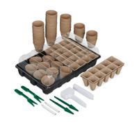 relaxdays, set de cultivo XXL, 131 piezas.