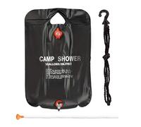 Relaxdays 2 duchas de camping de 20 litros negro