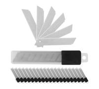 Relaxdays Set XL de cuchillas para cúter de 18mm plata