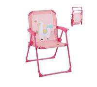 Relaxdays Silla Infantil Plegable, Sillita Camping con Estampado, 51,5x36x37,5 cm, Asiento Pícnic Exterior, Multicolor