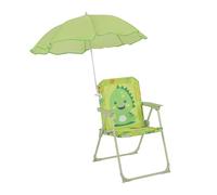 Relaxdays Silla Plegable Infantil con sombrilla, Monster, Exterior, Multicolor 51.5x36x37.5 cm
