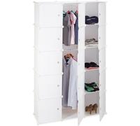 Relaxdays, sistema de organización para armario, 11 cajones, color blanco